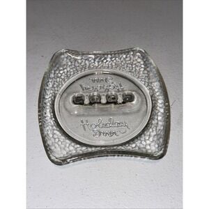 Vintage Holiday Inn Glass Ashtray 1970s-1980s Advertising Promo Mid-Century